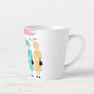 Timeless Style and Grace- RIP Queen Elizabeth II  Latte Mug