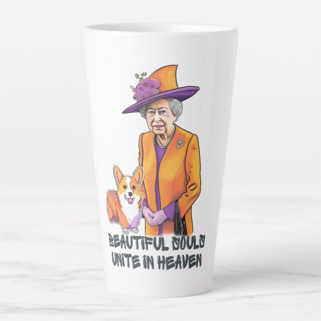Timeless Style and Grace- RIP Queen Elizabeth II  Latte Mug (Front)