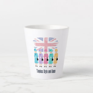 Timeless Style and Grace- RIP Queen Elizabeth II   Latte Mug