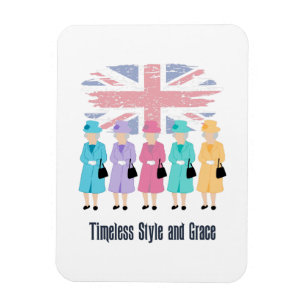 Timeless Style and Grace- RIP Queen Elizabeth II  Magnet