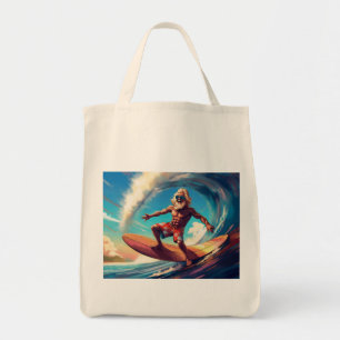 Timeless Surfing Spirit: Senior Wave Rider Tote Bag