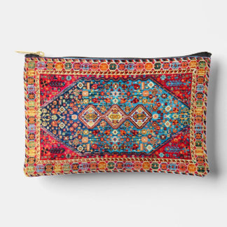 Timeless Tapestry: Colourful Moroccan Heritage  Accessory Pouch