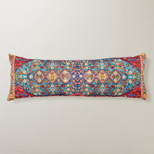 Timeless Tapestry: Colourful Moroccan Heritage Body Cushion