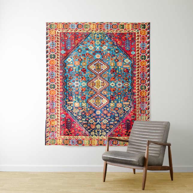 Timeless Tapestry: Colourful Moroccan Heritage Tapestry (In Situ)
