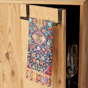 Timeless Tapestry: Colourful Moroccan Heritage Tea Towel