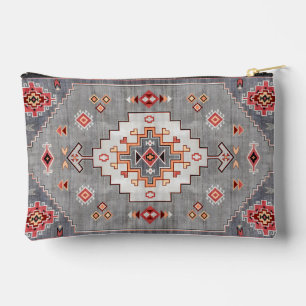 Timeless Threads: Heritage Boho Moroccan Geometry Accessory Pouch