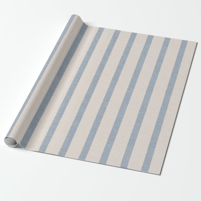 Timeless Ticking-Stripe Wrapping Paper – Nostalgic (Unrolled)