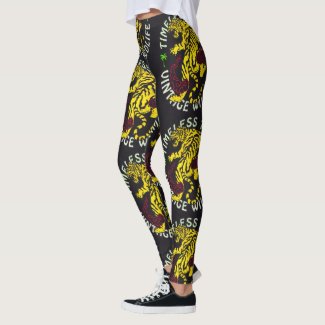 Timeless Tiger: Vintage Wildlife Photography Leggings