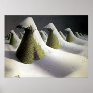 Timeless Tranquillity with Grant Wood's January Poster