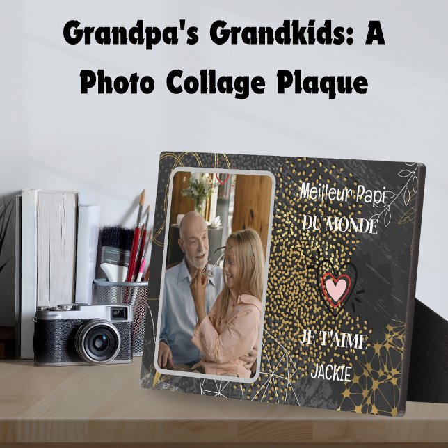 Timeless Treasures: Personalised Grandpa & Photo  Plaque (Timeless Treasures: Personalized Grandpa & Photo Plaque)