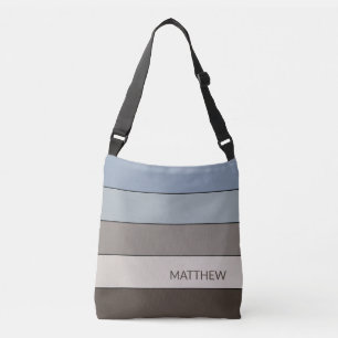 Timeless Trendy Colourful Stripes Art Pattern Crossbody Bag