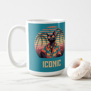 Timeless Tropical Cat Attitude Coffee Mug