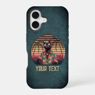 Timeless Tropical Cat Attitude iPhone 16 Case