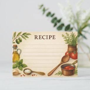 Timeless Tuscany Recipe Card