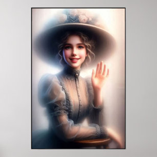 Timeless Victorian Era Elegance Wall Poster
