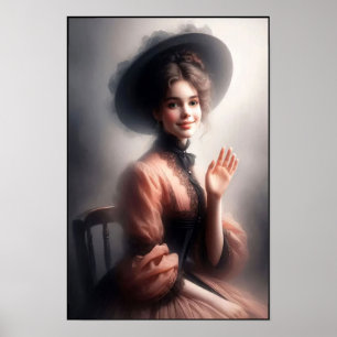 Timeless Victorian Era Elegance Wall Poster