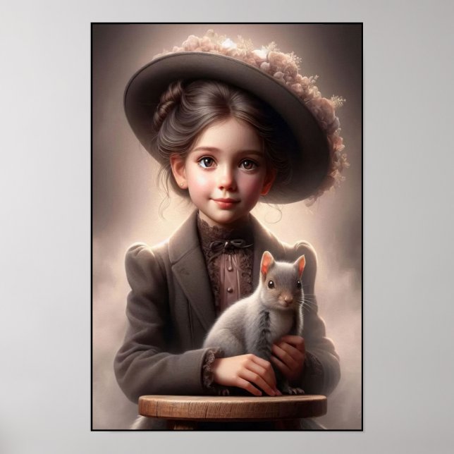 Timeless Victorian Era Elegance Wall Poster (Front)
