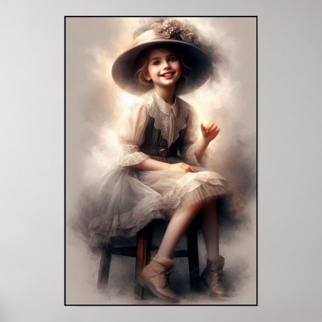Timeless Victorian Era Elegance Wall Poster (Front)