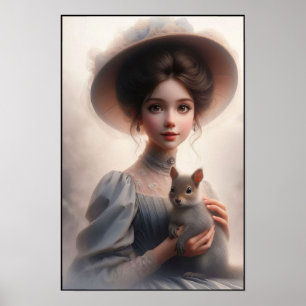 Timeless Victorian Era Elegance Wall Poster
