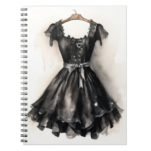 Timeless Victorian LBD Little Black Dress Art Notebook