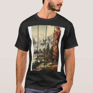 Timeless Views Vintage Aesthetic Art T-Shirt