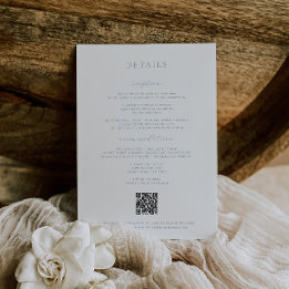 Timeless Vines Crest Dusty Blue Details Card