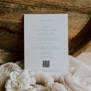 Timeless Vines Crest Dusty Blue Details Card