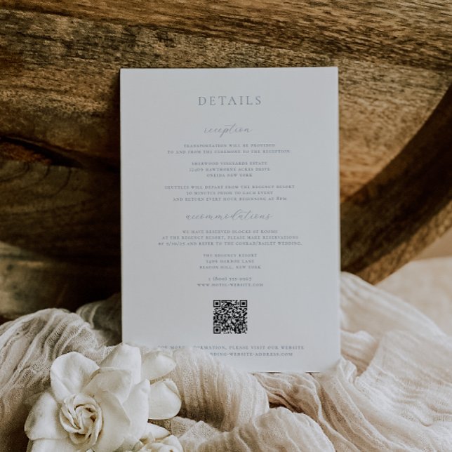 Timeless Vines Crest Dusty Blue Details Card (Creator Uploaded)