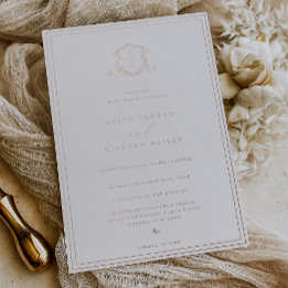 Timeless Vines Monogram Wedding Crest