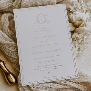 Timeless Vines Monogram Wedding Crest