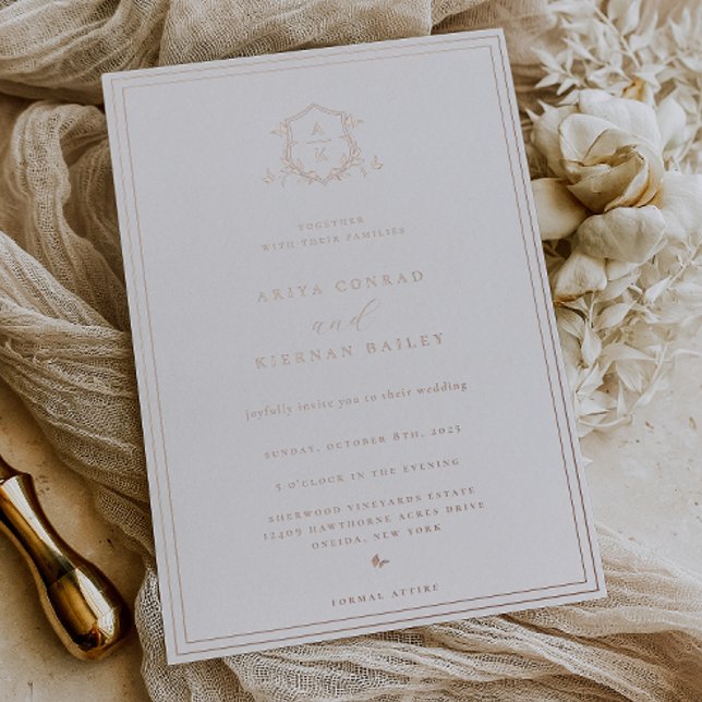 Timeless Vines Monogram Wedding Crest (Creator Uploaded)