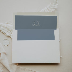 Timeless Vines Monogram Wedding Crest Envelope
