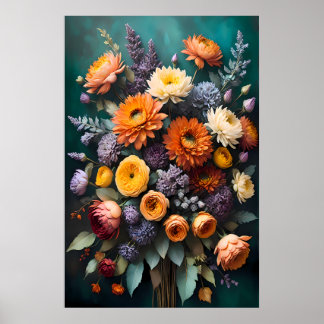 Timeless Vintage Flowers, Classic Floral Poster