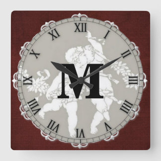 Timeless Vintage Monogram Wall Clock