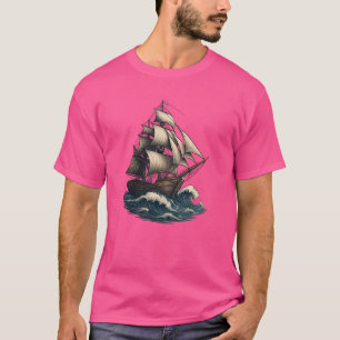 Timeless Voyage – Vintage Sailing Dreams T-Shirt