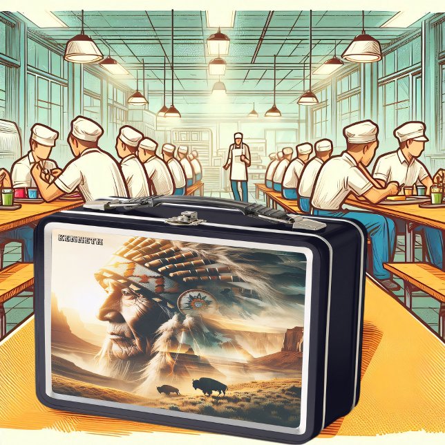 Timeless Warrior Sunset Metal Lunch Box (Creator Uploaded)
