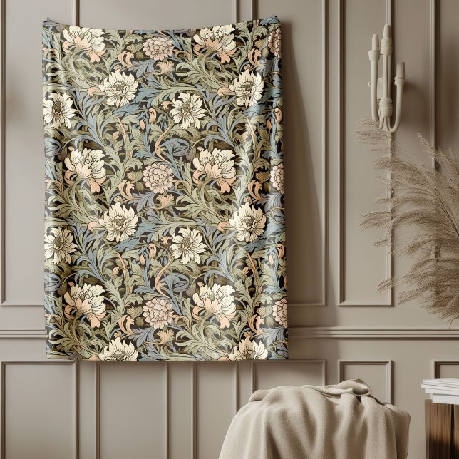 Timeless William Morris Classic Floral Patterns Fleece Blanket (Timeless William Morris Classic Floral Patterns Fleece Blanket)