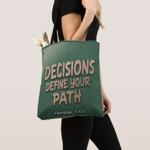 Timeless Wisdom: Inspirational Bible Verse Art Tote Bag