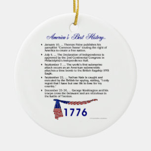Timeline 1776 ceramic tree decoration