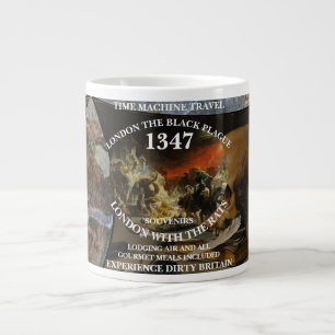 TIMEMACHINE TRAVEL LONDON 1347 BLACK PLAGUE TOUR LARGE COFFEE MUG