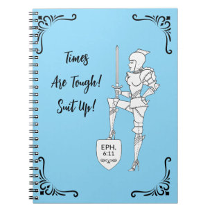 "Times Are Tough! Suit Up!" Notebook