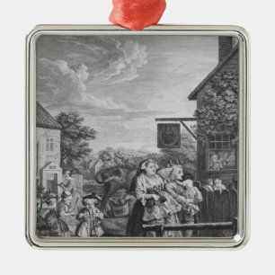 Times of the Day, Evening, 1738 Metal Tree Decoration