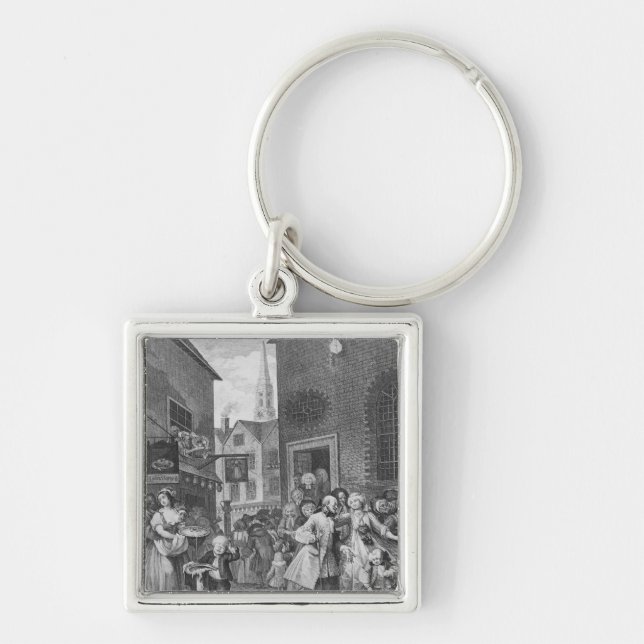 Times of the Day, Noon, 1738 Key Ring (Front)