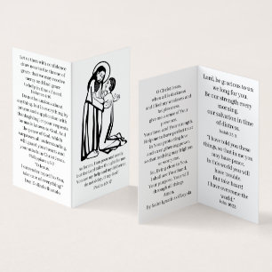 Times of Trouble prayer card