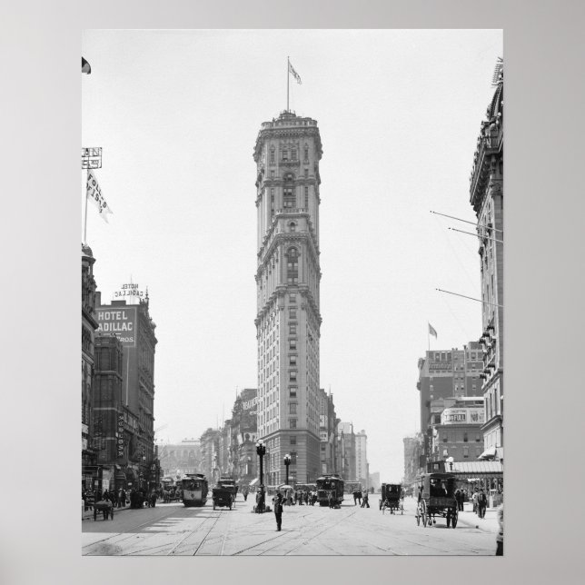 Times Square, 1908. Vintage Photo Poster (Front)
