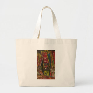 times square alien large tote bag