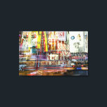 Times Square at Twilight Canvas Print<br><div class="desc">In camera multiple exposures from Times Square in the evening | Travelif | AssetID: 106640187</div>