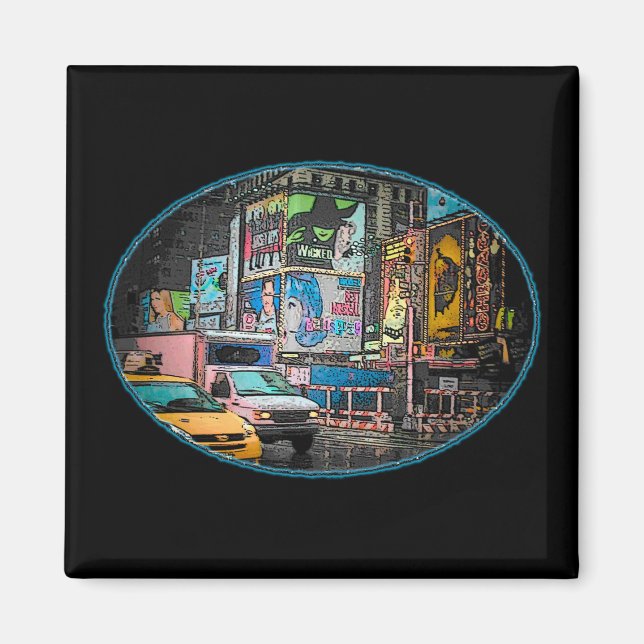 Times Square Billboards Magnet (Front)