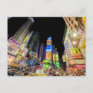 Times Square in the City that Never Sleeps Postcard