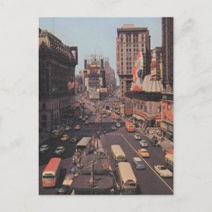 Times Square, New York City 1950s Vintage Inspired Postcard